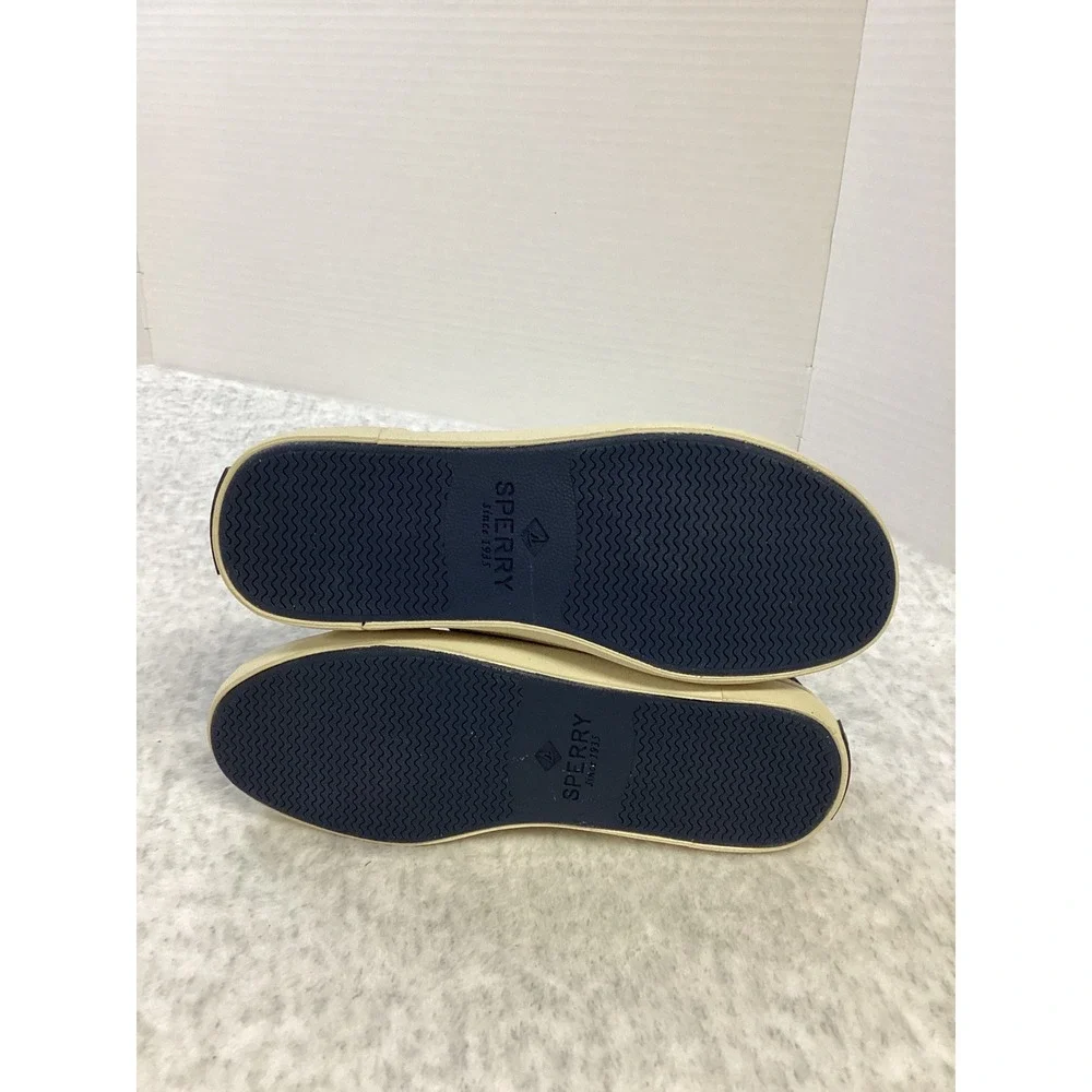 Sperry Mens Striper‎ II LTT SeaCycled Navy Canvas Sneakers STS25435 Size 4.5M